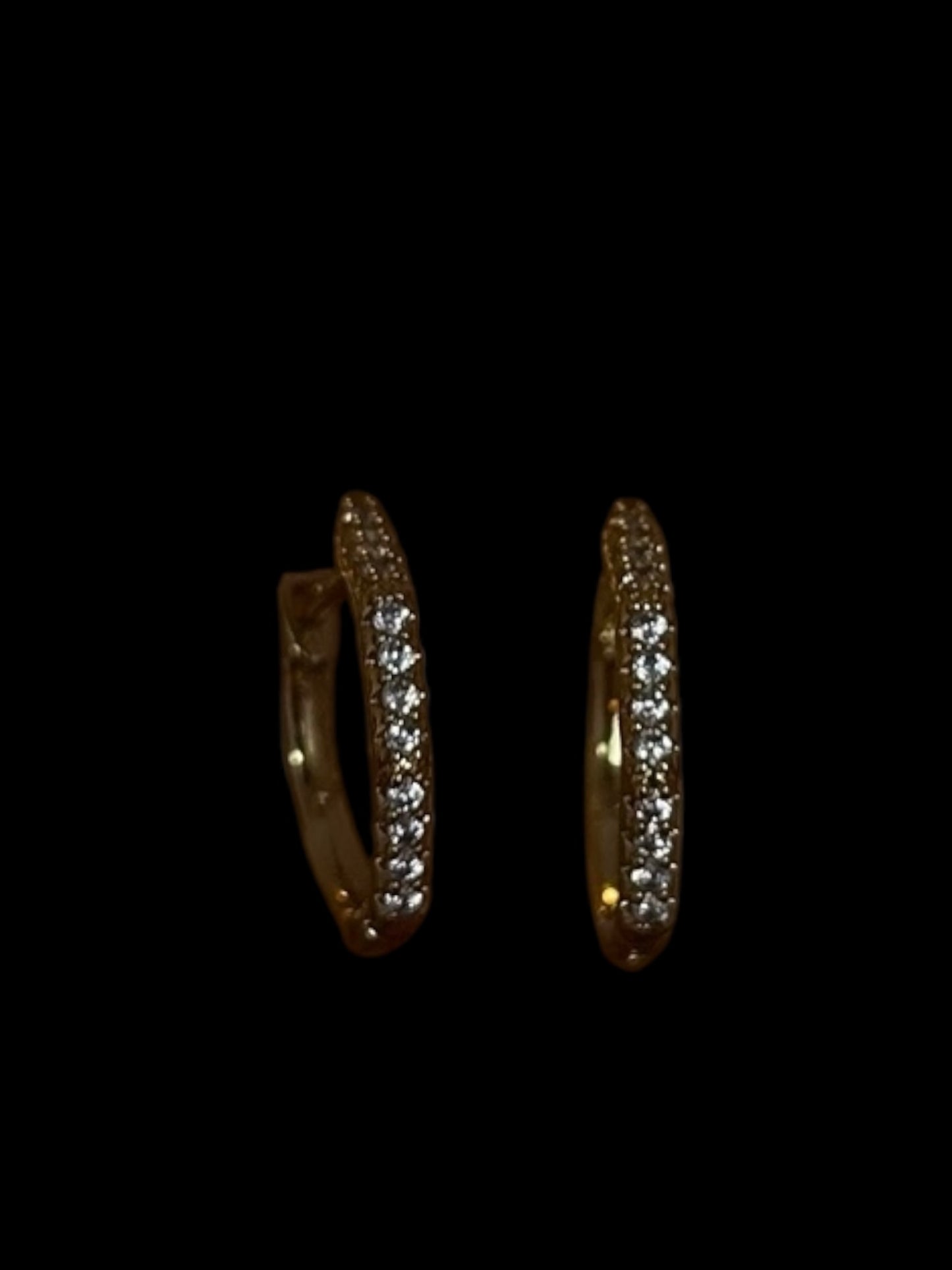 Hoop Earrings with Diamonds