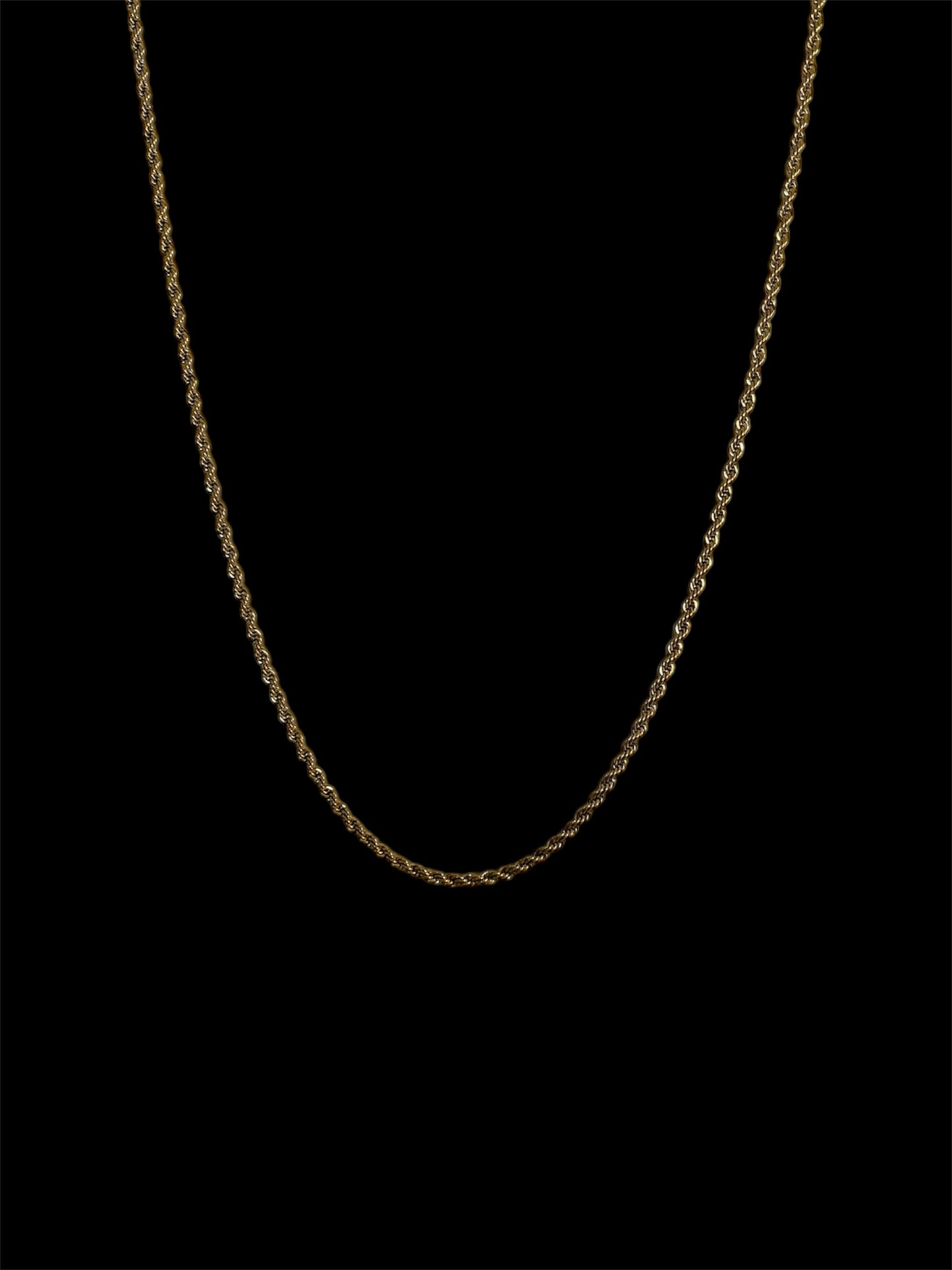 Rope Gold Chain Necklace