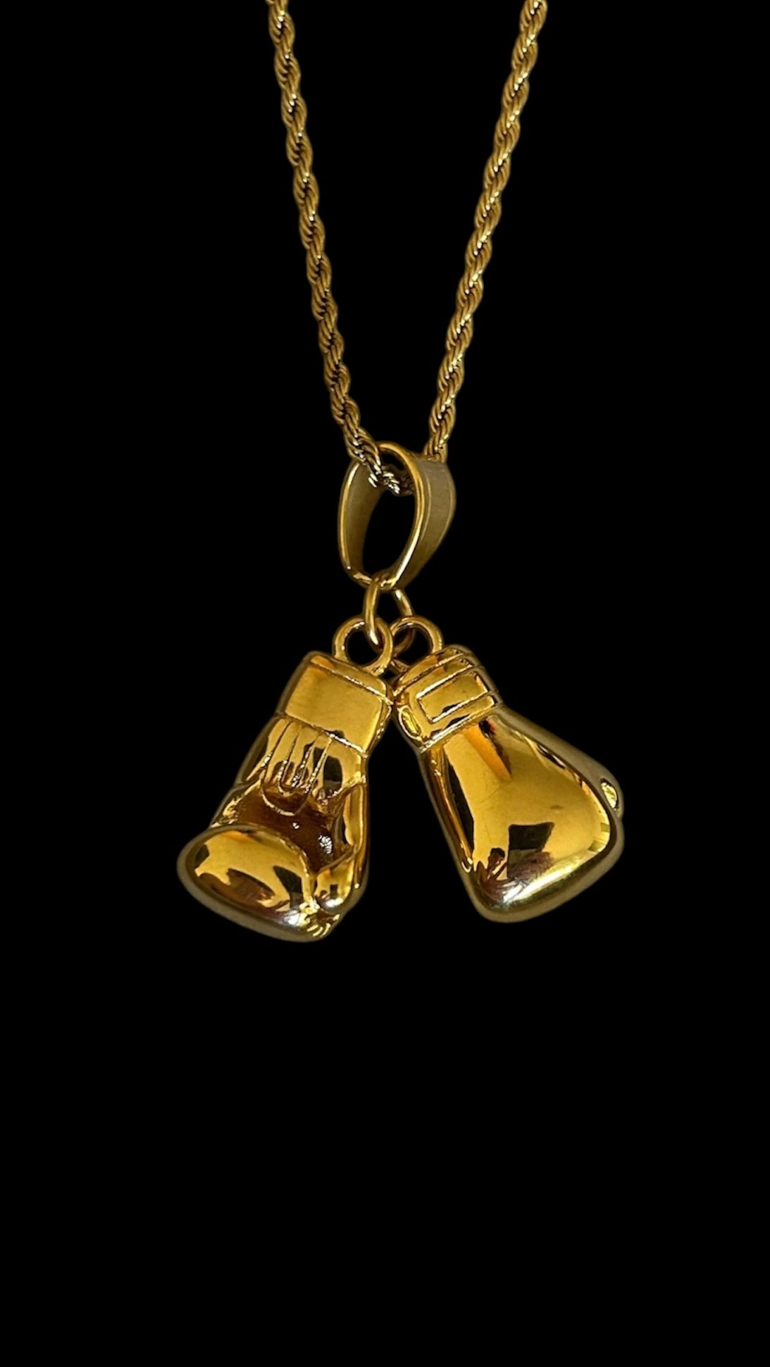 Golden Boxing Pendant