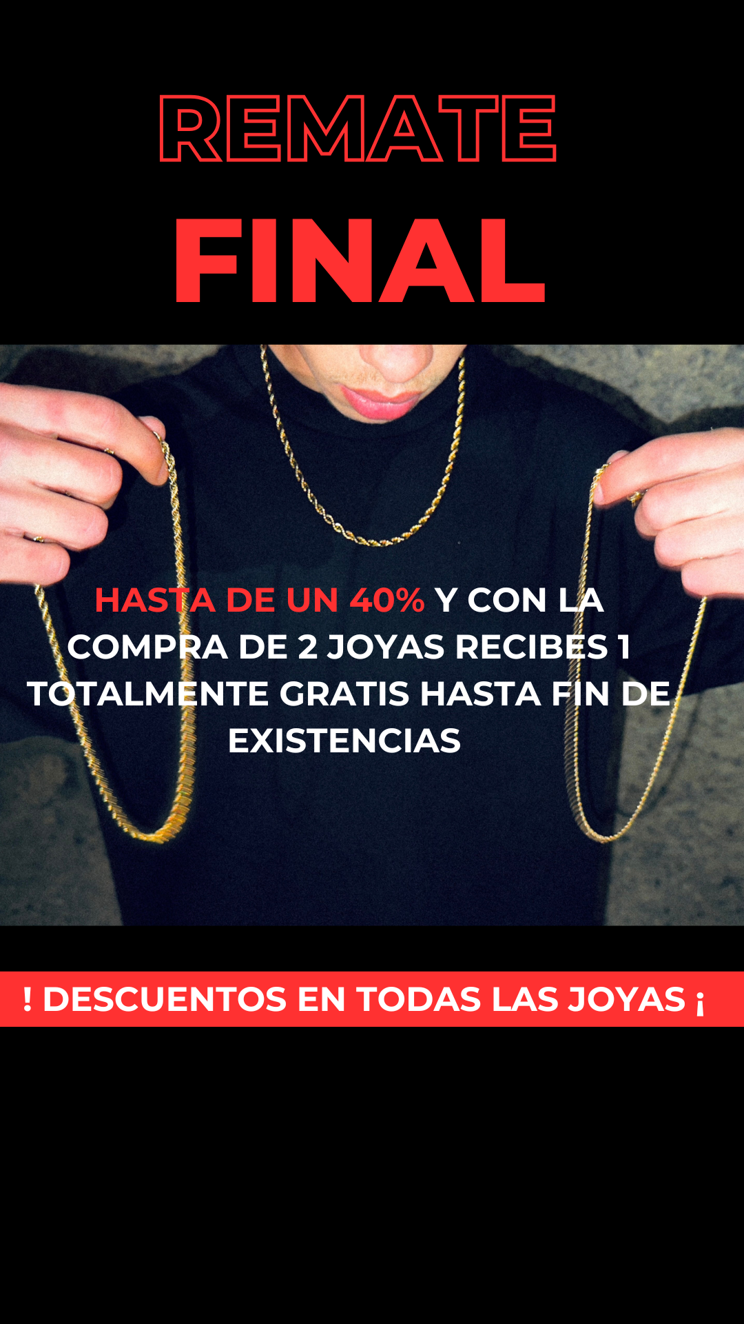 JOYAS CON 40% DE DESCUENTO
