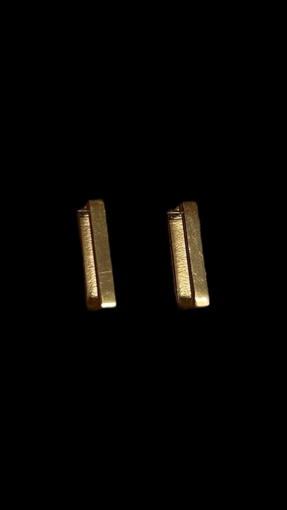 Gold Rectangle earrings
