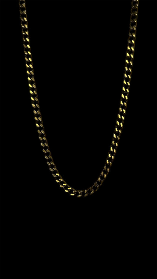 Gold Cuban 5mm