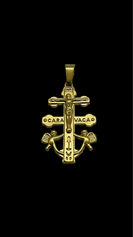 Gold Caravaca Pendant