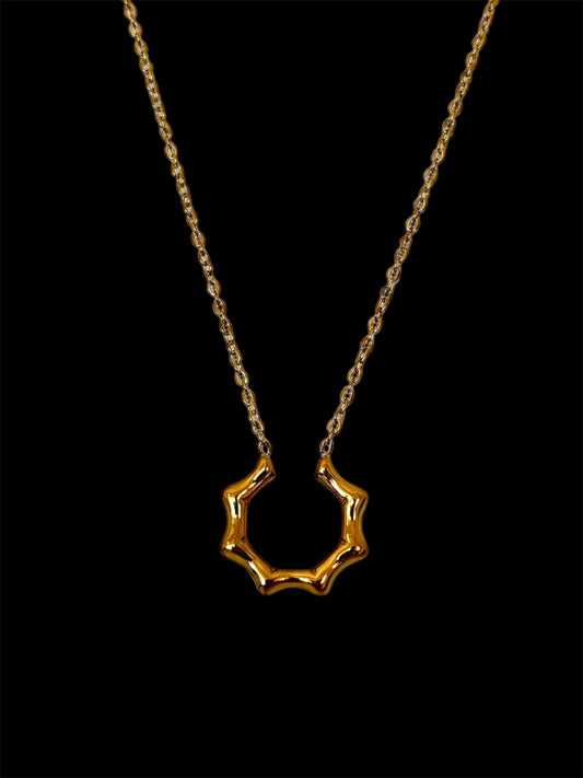 Golden Bamboo Necklace