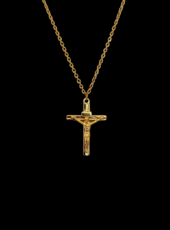 Gold Jesus Necklace
