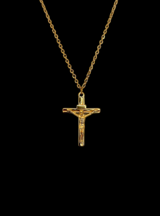Gold Jesus Necklace