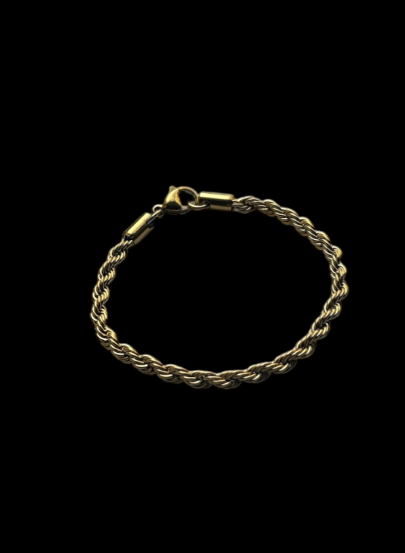 Rope Gold Bracelet 3mm