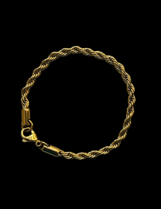 Rope Gold Bracelet 5mm