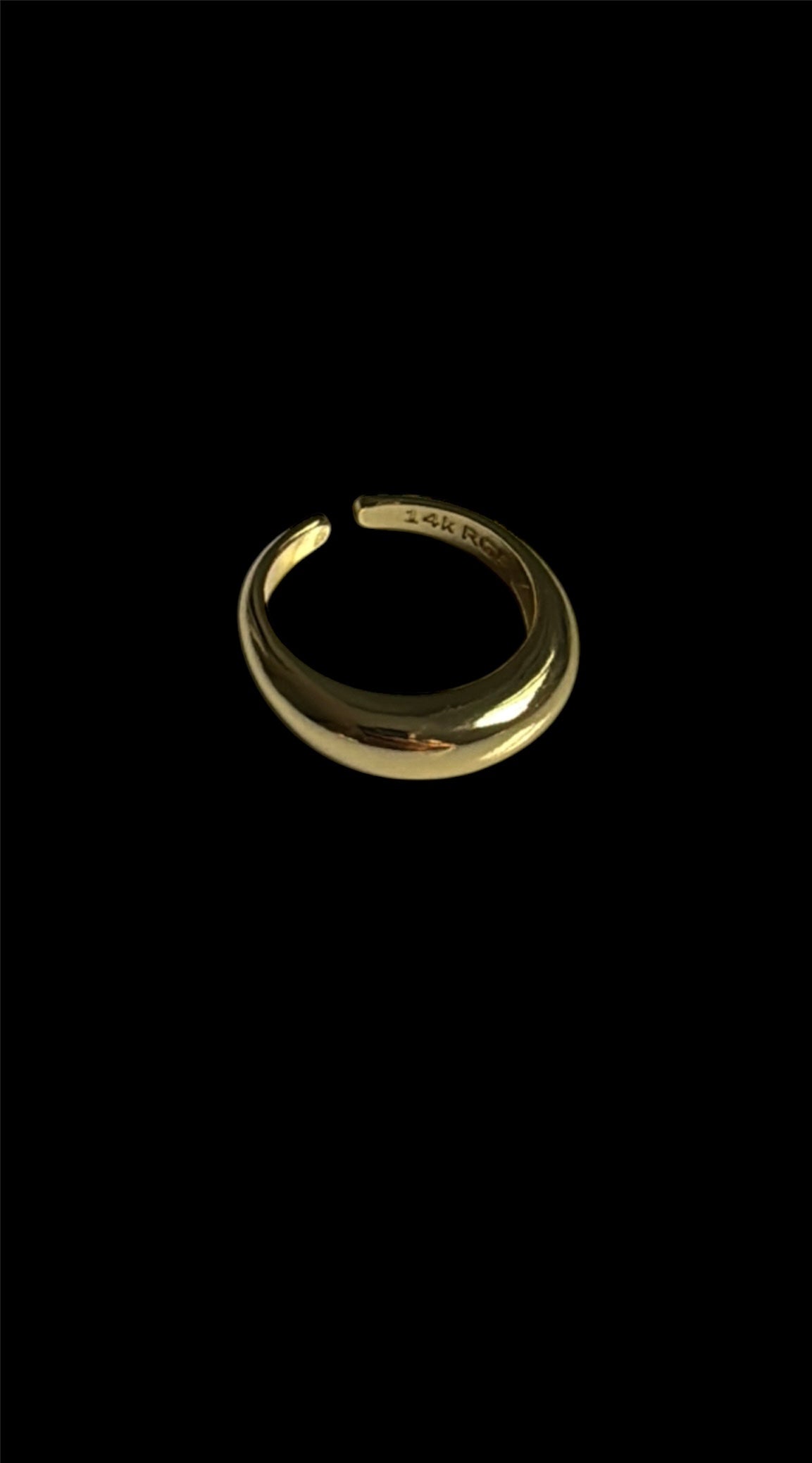 Golden Wave Ring