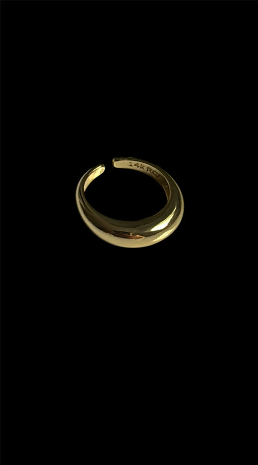 Golden Wave Ring